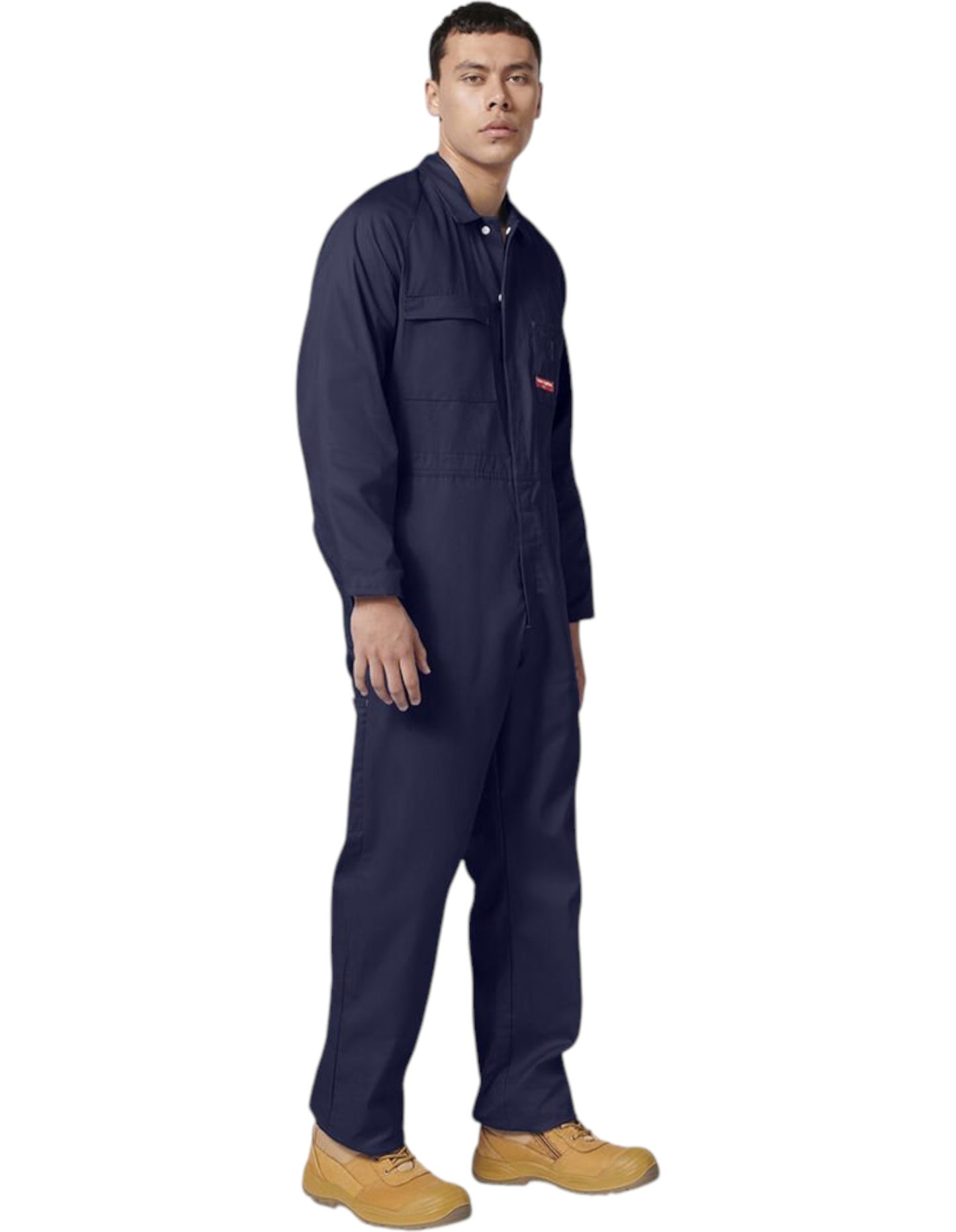 Mens Hard Yakka Cotton Lightweight Drill Coverall Navy