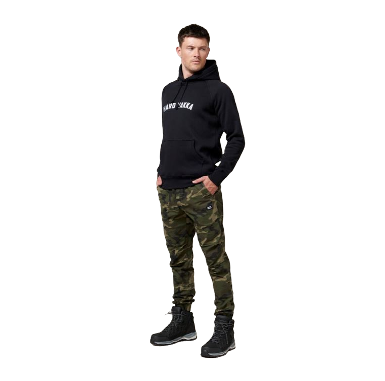 3 x Mens Hard Yakka 3056 Camo Jogger Cotton Trackie Pant Camouflage