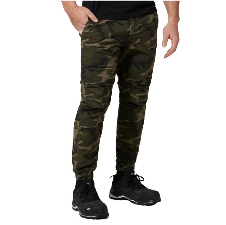 3 x Mens Hard Yakka 3056 Camo Jogger Cotton Trackie Pant Camouflage