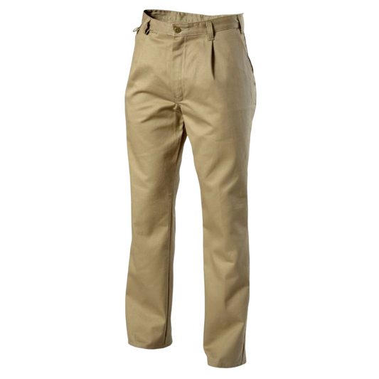 Mens Hard Yakka Drill Workwear Pants Khaki