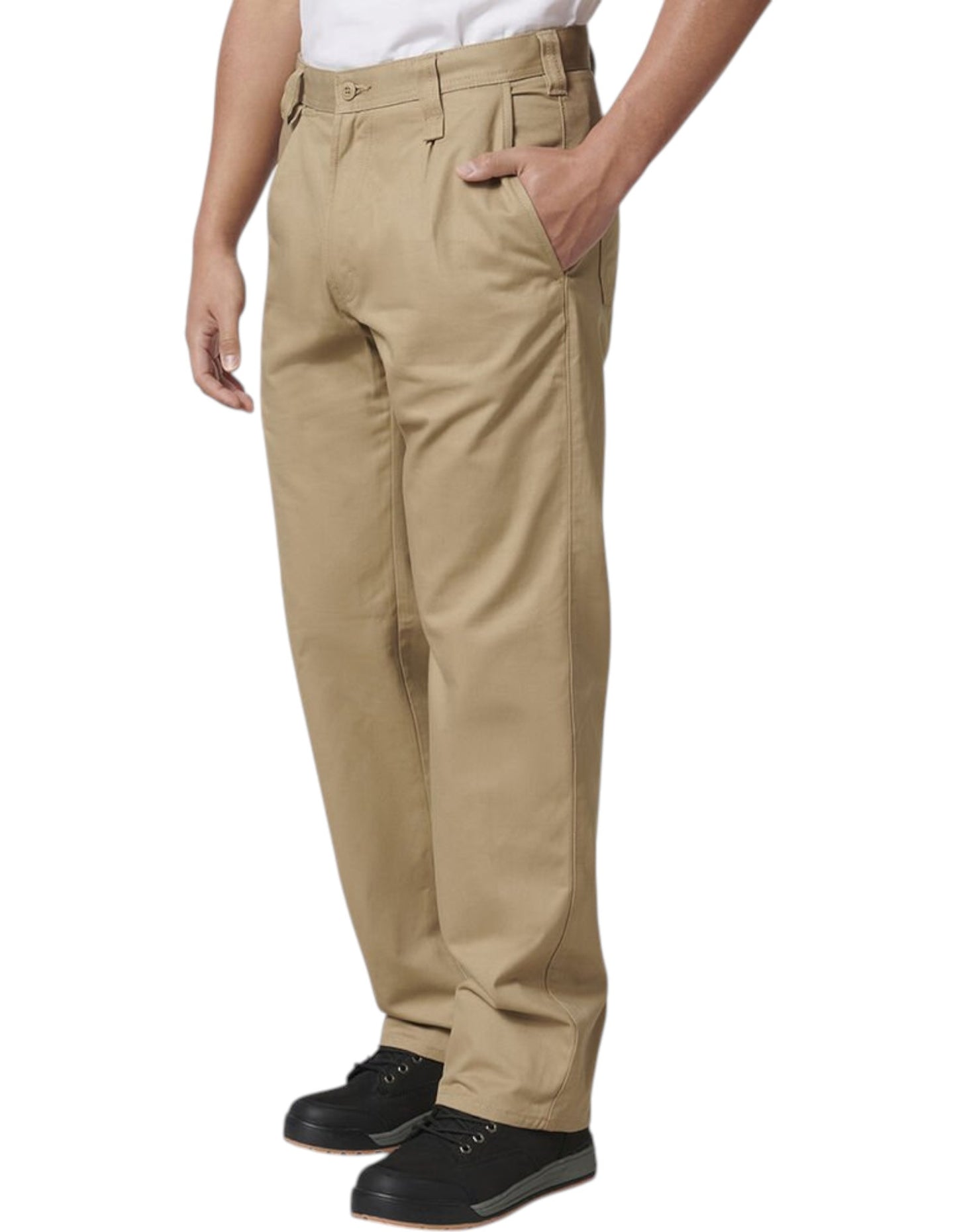 Mens Hard Yakka Drill Workwear Pants Khaki