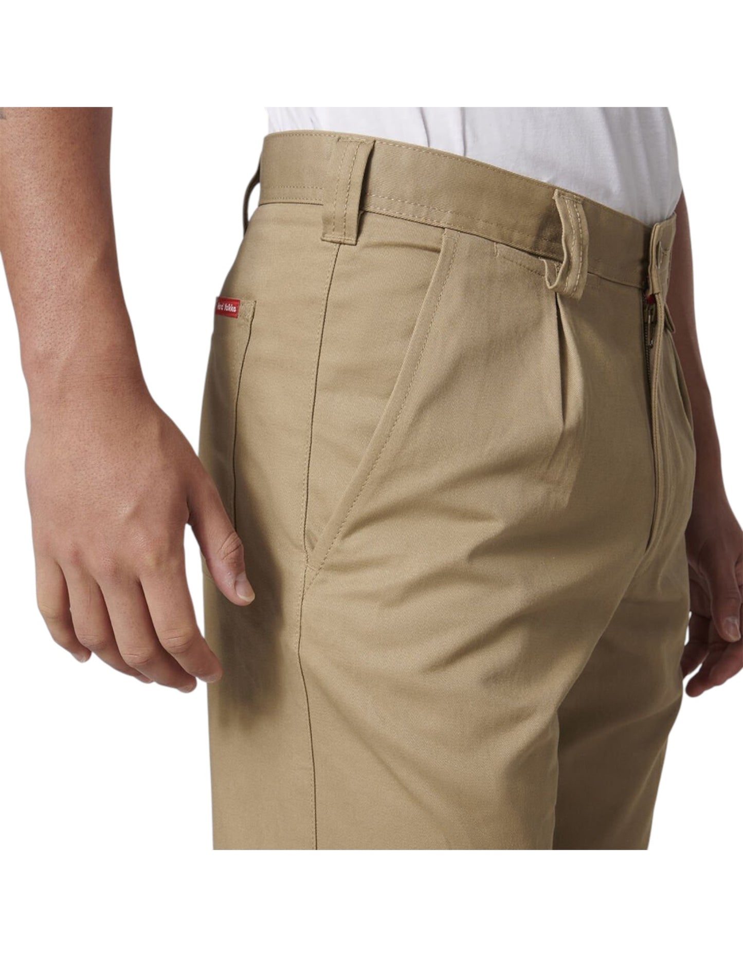 Mens Hard Yakka Drill Workwear Pants Khaki