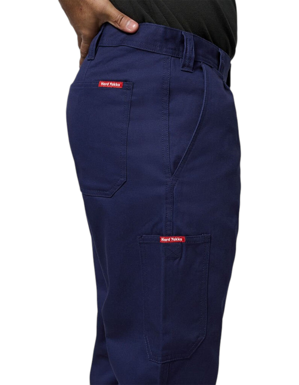Mens Hard Yakka Drill Workwear Pants Navy