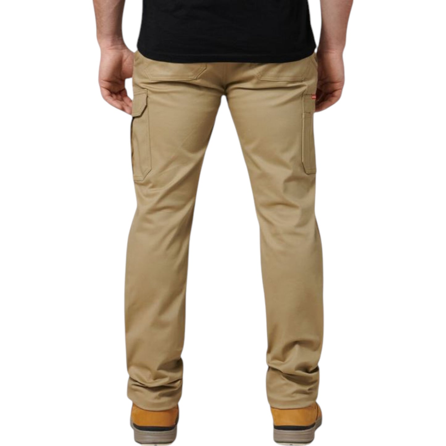 Mens Hard Yakka Core Basic Stretch Cargo Workwear Pants Khaki