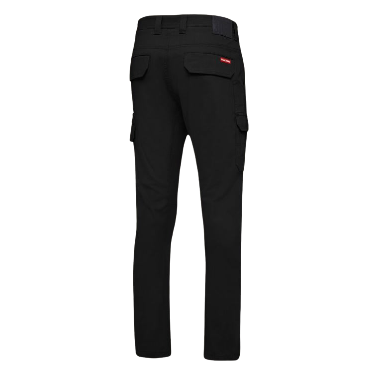 Mens Hard Yakka 3056 Stretch Canvas Cargo Workwear Pants Black