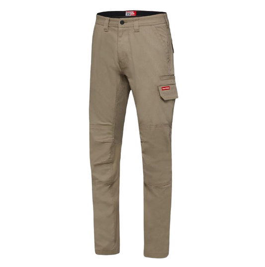 Mens Hard Yakka 3056 Stretch Canvas Cargo Workwear Pants Desert