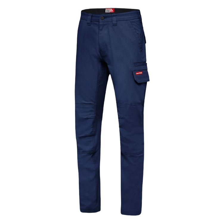 Mens Hard Yakka 3056 Stretch Canvas Cargo Workwear Pants Navy