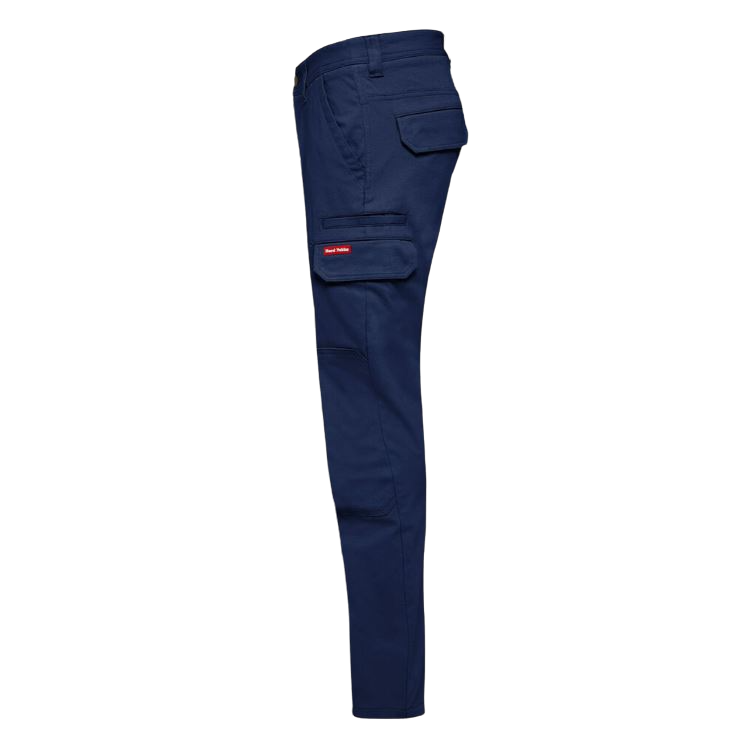 Mens Hard Yakka 3056 Stretch Canvas Cargo Workwear Pants Navy