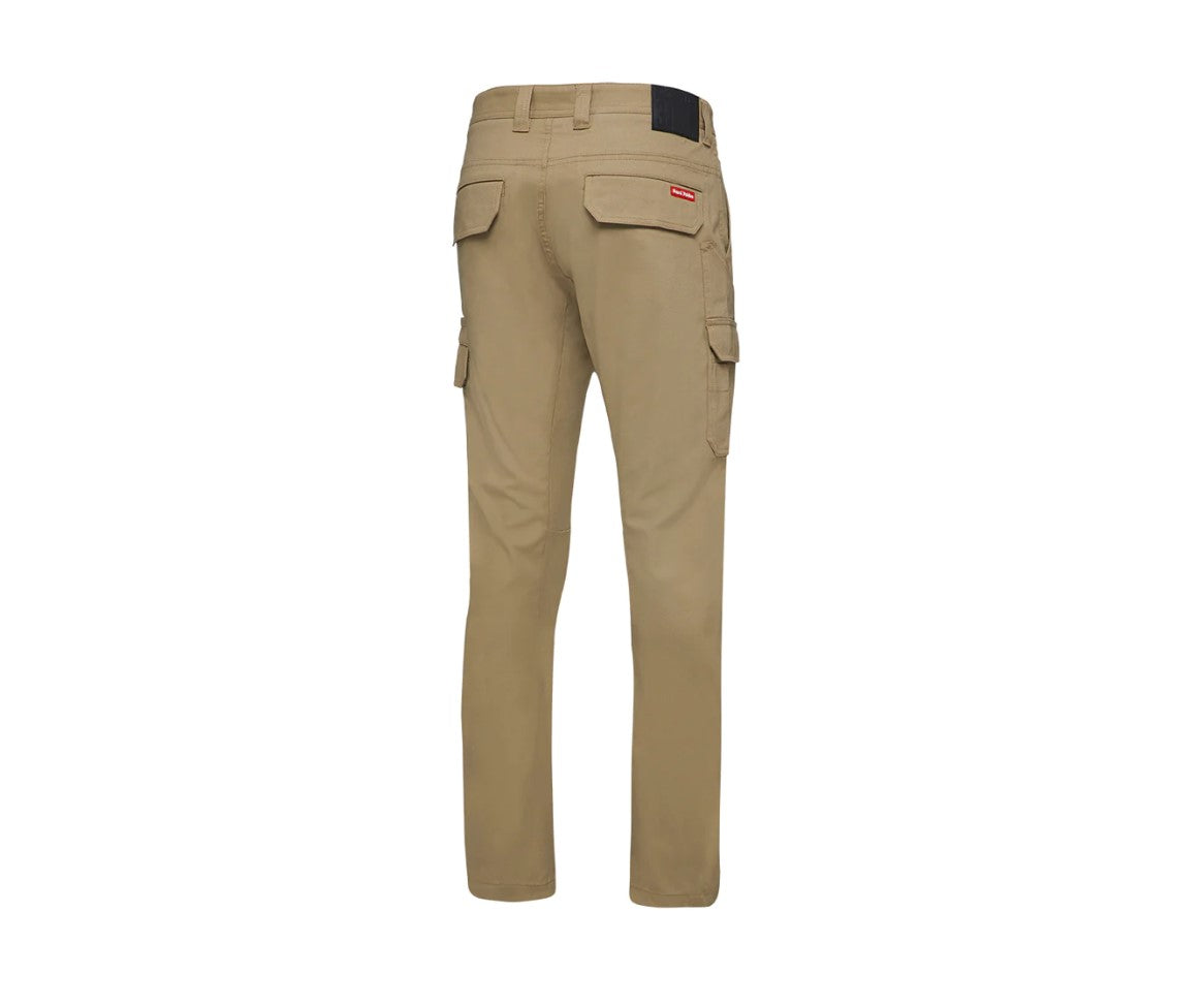 Mens Hard Yakka 3056 Stretch Canvas Cargo Workwear Pants Khaki