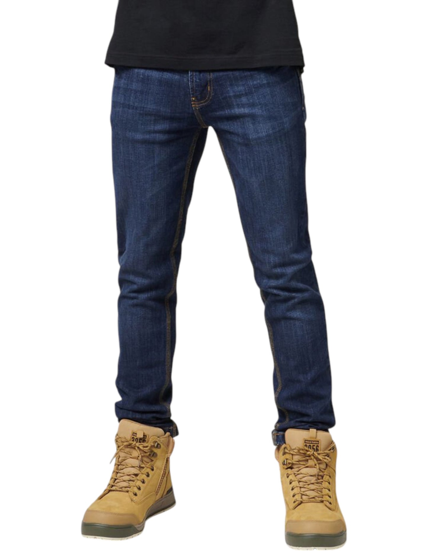 Mens Hard Yakka Heritage Slim Fit Denim Jeans Indigo