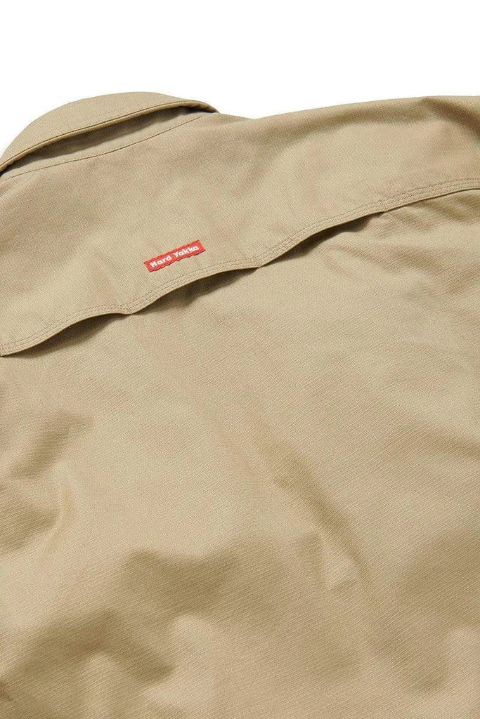 Mens Hard Yakka Flex Ripstop Long Sleeve Shirt Khaki