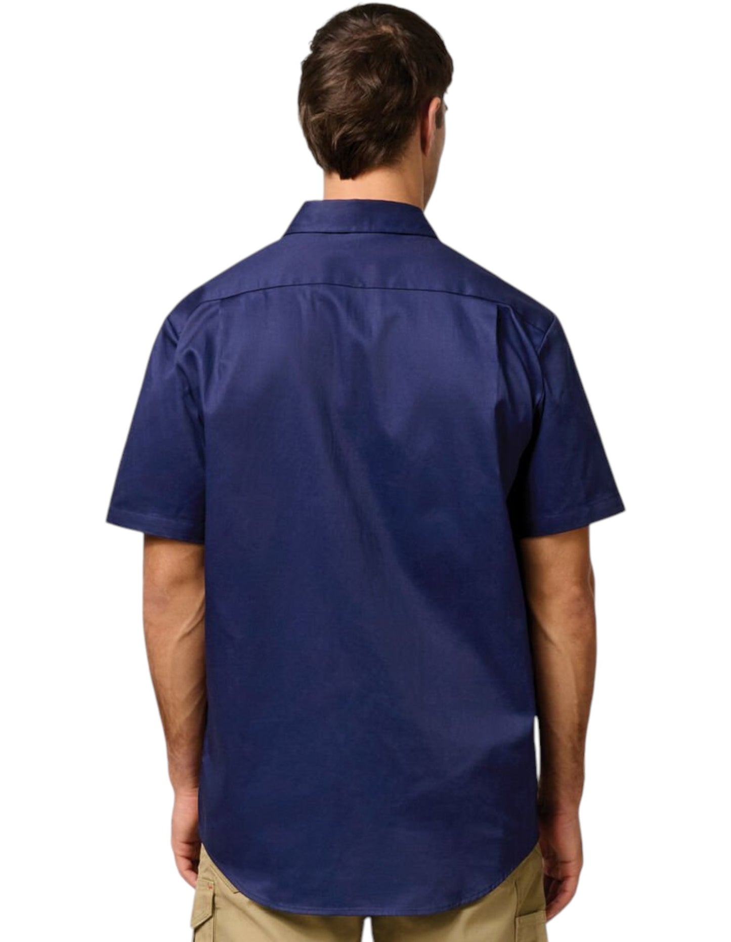 Mens Hard Yakka Lightweight Drill Ventilated Shirt Navy