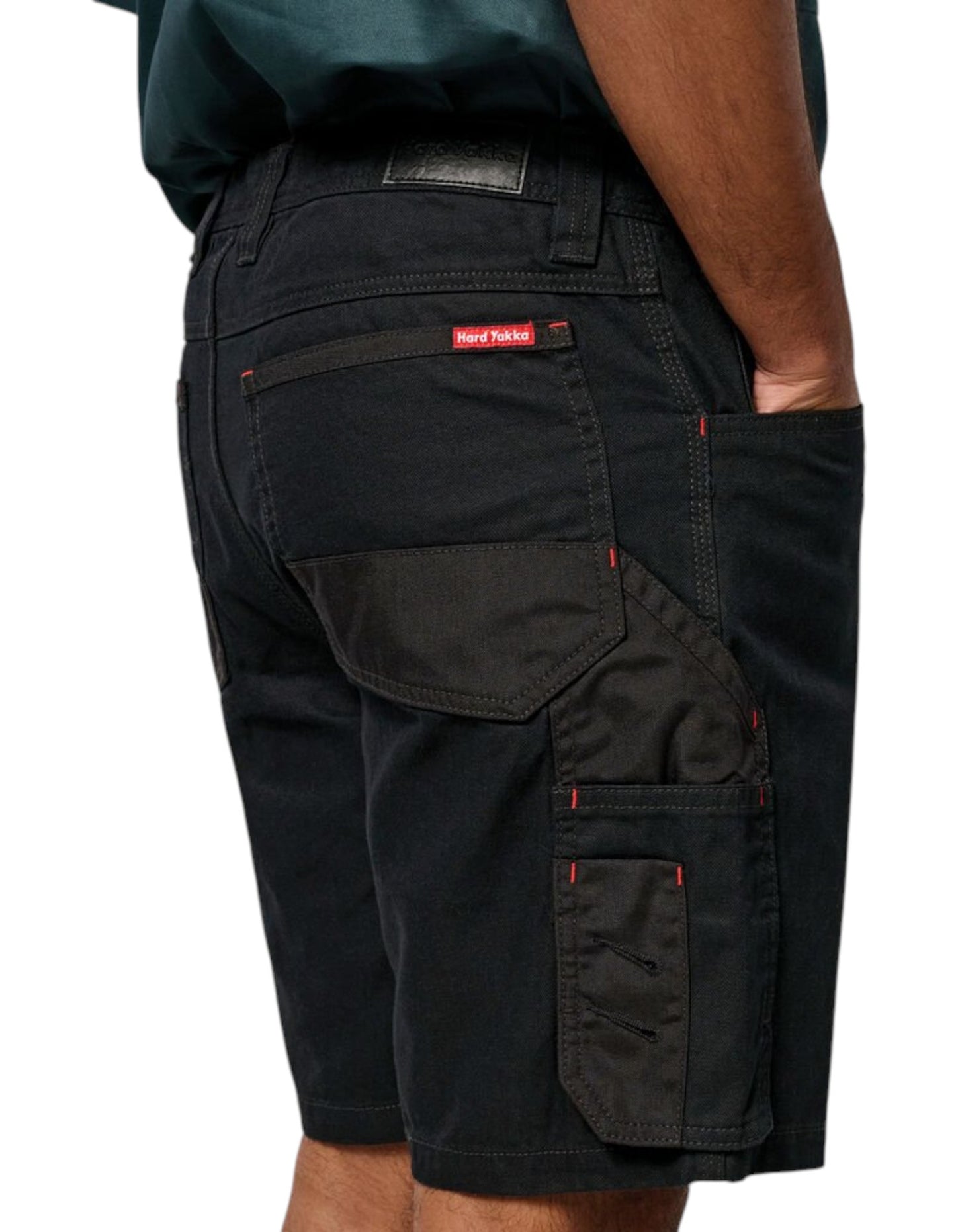 Mens Hard Yakka Legends Cargo Shorts Black