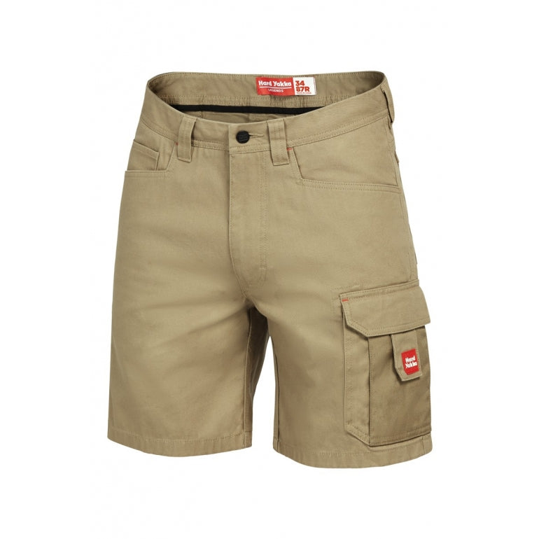 Mens Hard Yakka Legends Cargo Short Work Wear Khaki Y05066