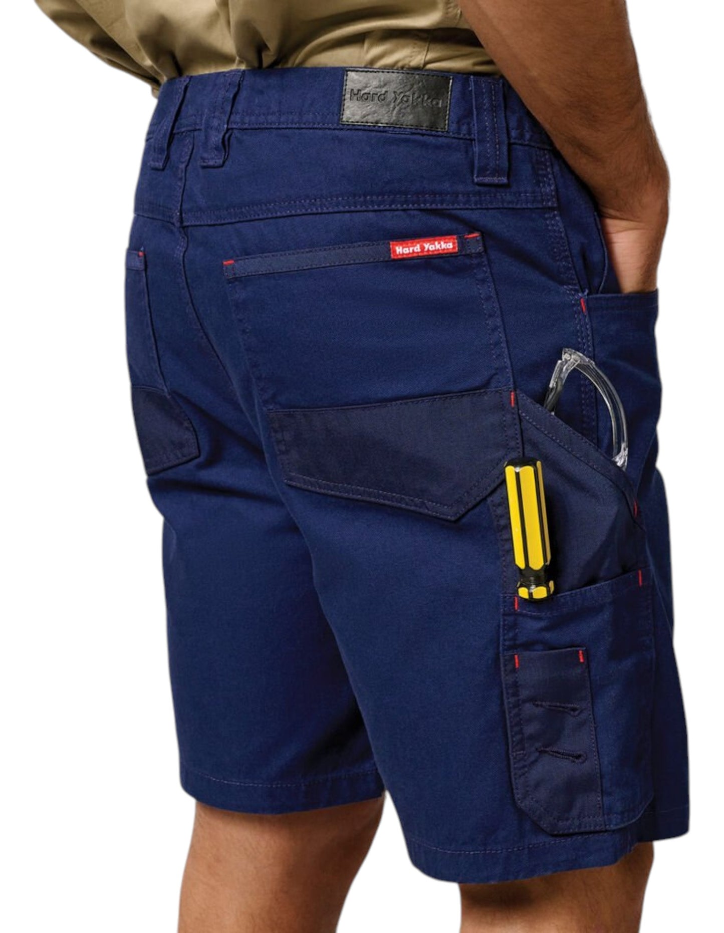 Mens Hard Yakka Legends Cargo Shorts Navy