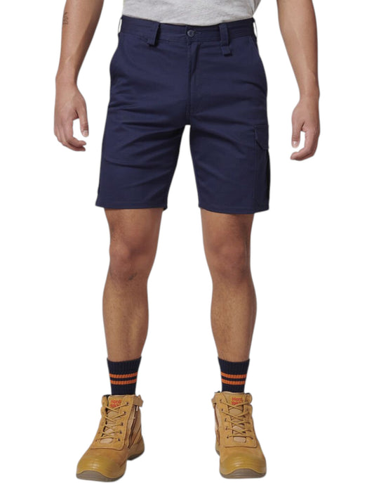 Mens Hard Yakka Core Basic Stretch Drill Cargo Shorts Navy