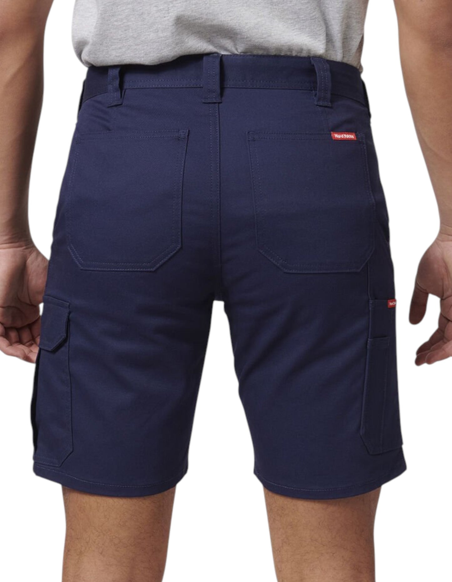 Mens Hard Yakka Core Basic Stretch Drill Cargo Shorts Navy