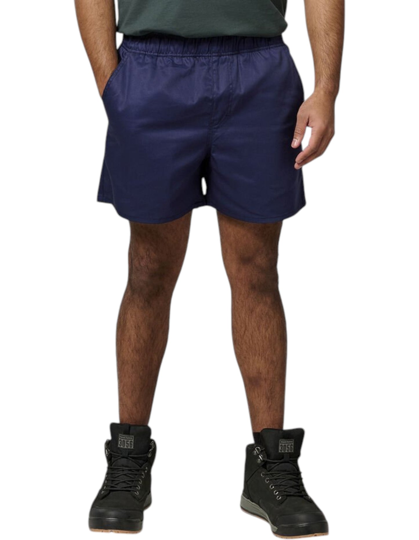 Mens Hard Yakka Elastic Waist Shorts Navy