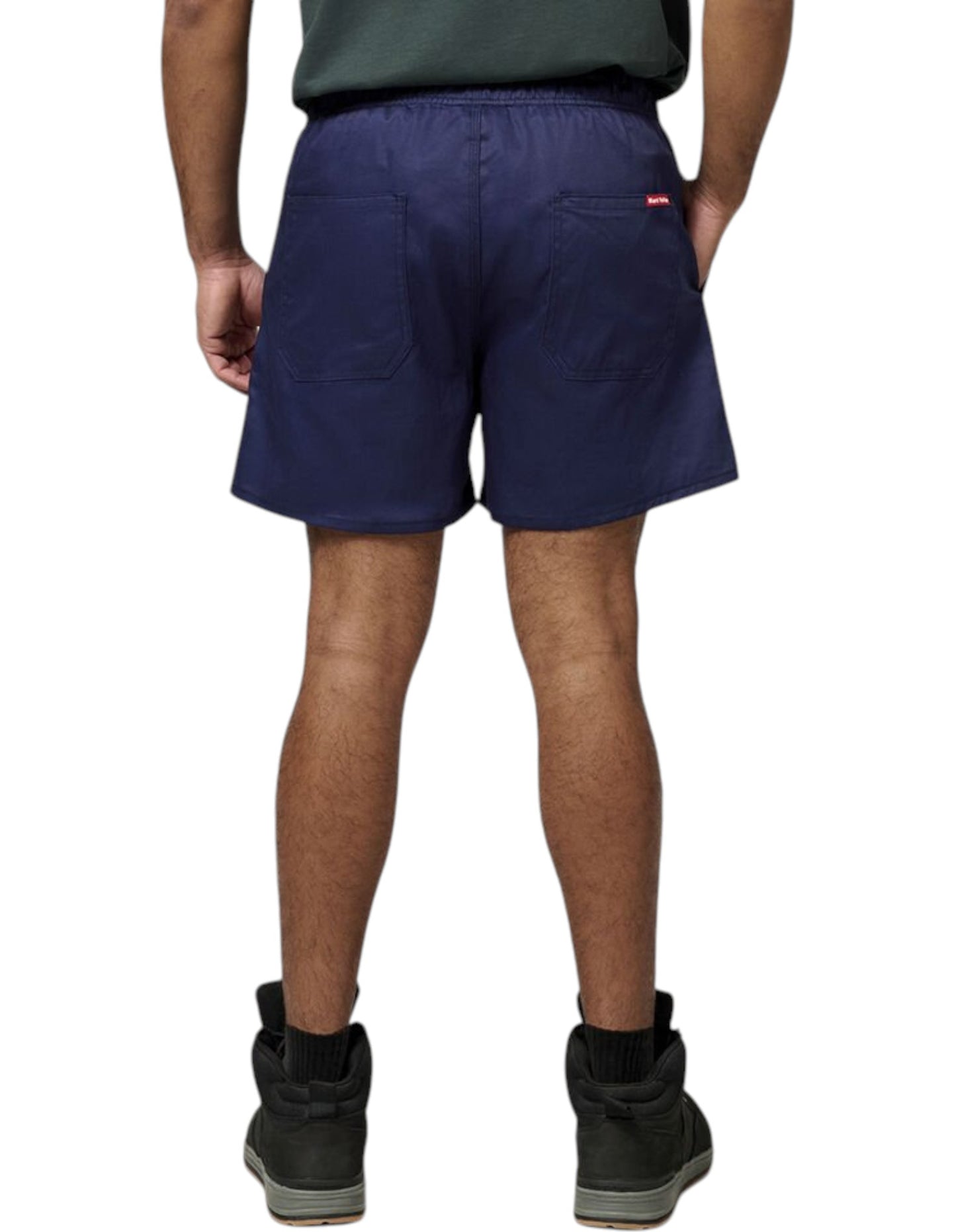 Mens Hard Yakka Elastic Waist Shorts Navy