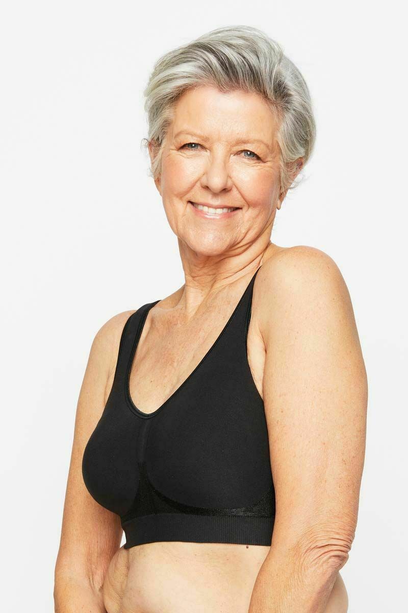 Womens Playtex Comfort Revolution Contour Wirefree Bra Black