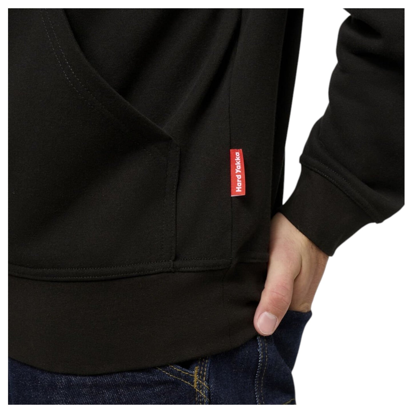 Mens Hard Yakka Heritage Hoodie Hooded Hoodie Black