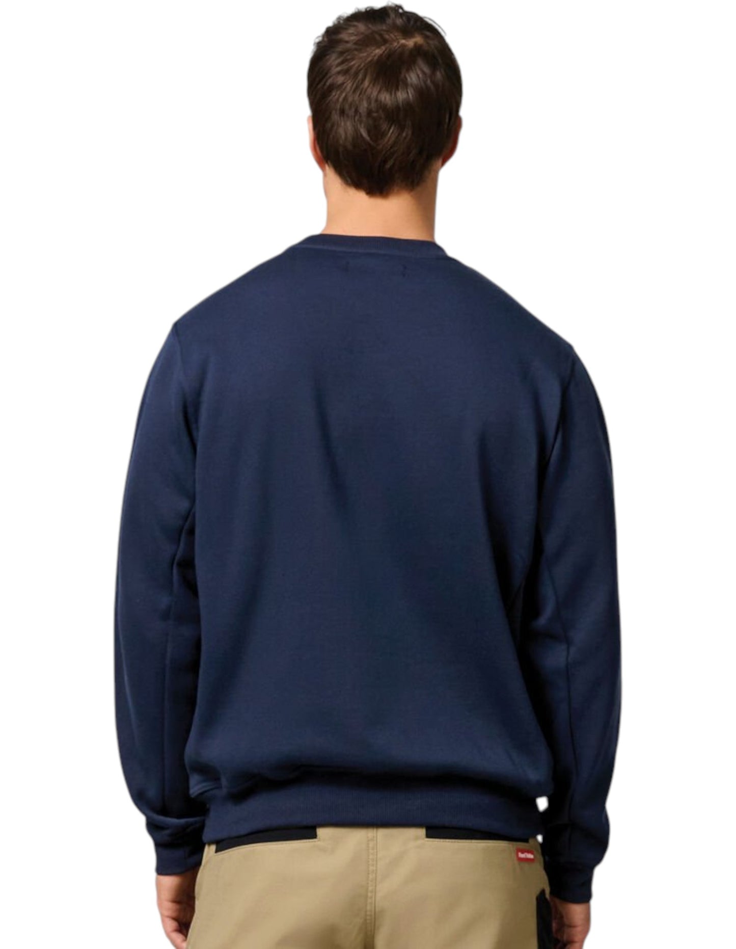 Mens Hard Yakka Crew Neck Fleece Jumper Navy
