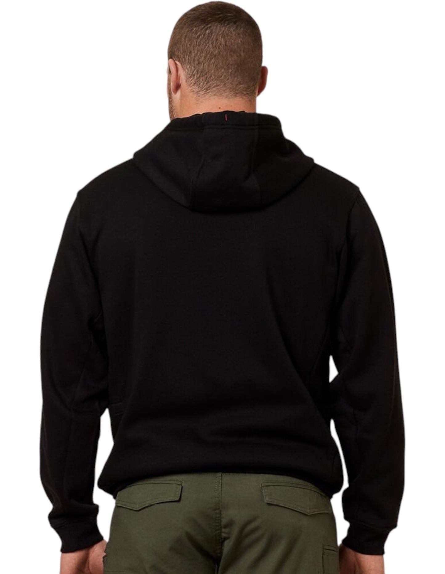 Mens Hard Yakka Workwear Fleece Hoodie Black