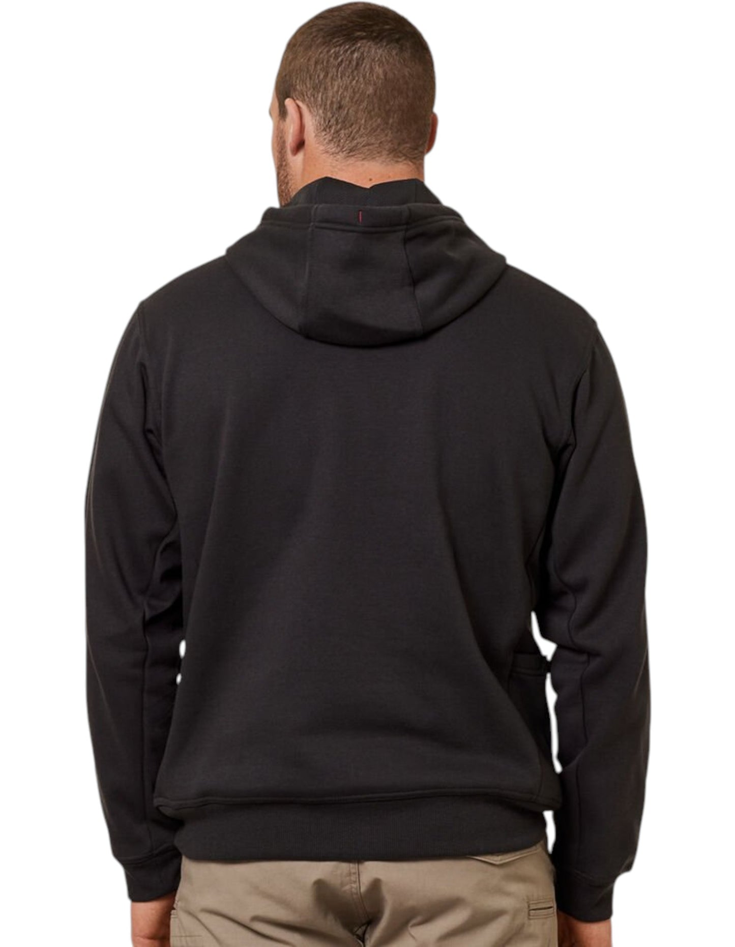 Mens Hard Yakka Workwear Fleece Hoodie Charcoal