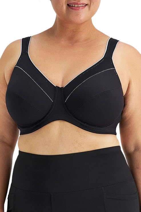 Hestia Womens Everyday Active Underwire Sports Bra Black