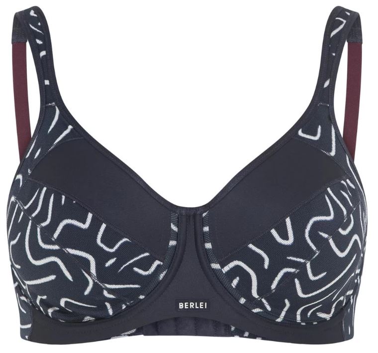 Berlei Womens Full Support Focus Non-Contour Underwire Sports Bra Navy