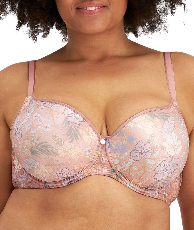 2 x Berlei Lift & Shape T-Shirt Underwire Bra Pink Floral