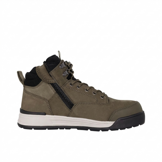 Mens Hard Yakka 3056 Lace Zip Boots Cedar
