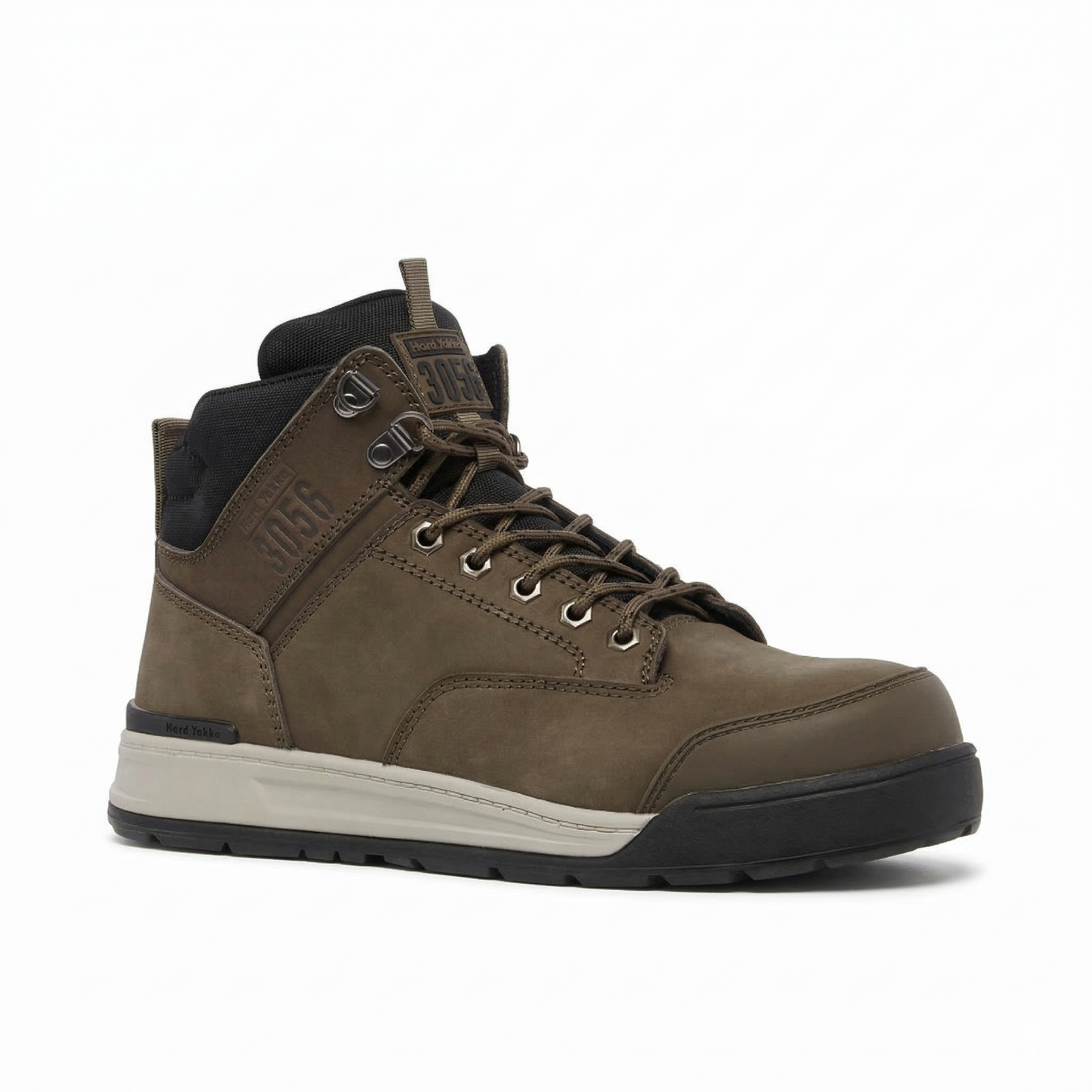 Mens Hard Yakka 3056 Lace Zip Boots Cedar