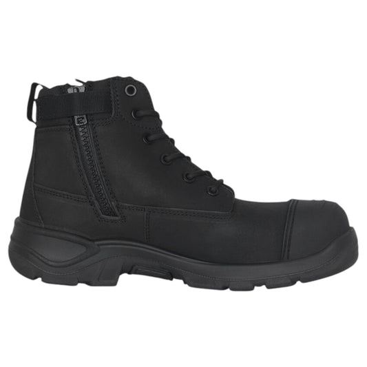 Mens Hard Yakka TOUGHMAXX 6Z Steel Toe Boots Black