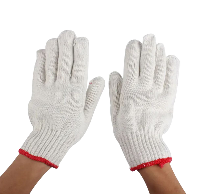 48 Pairs X Cotton Polyester Knitted Multipurpose Elastic Yarn Gardening Gloves