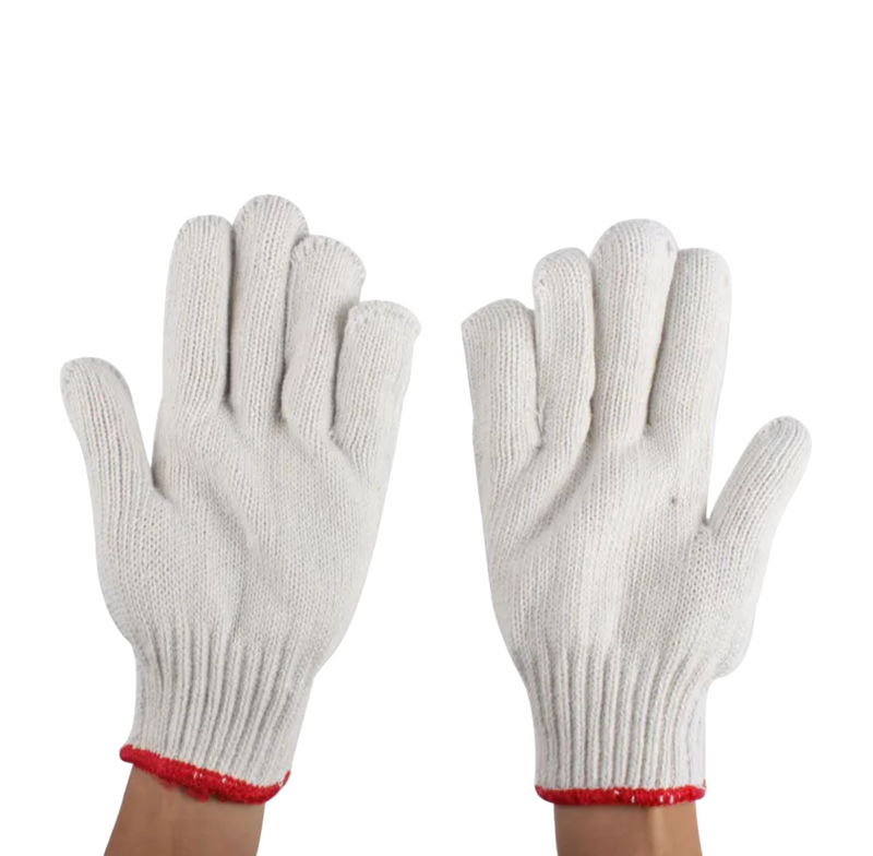 120 Pairs X Cotton Polyester Knitted Multipurpose Elastic Yarn Gardening Gloves