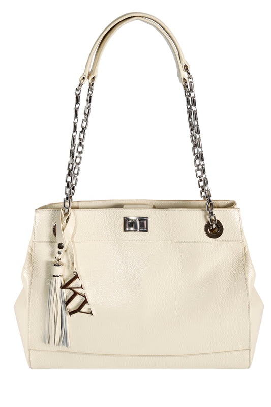 Womens VKY Leila Shoulder Classic Handbag Cream