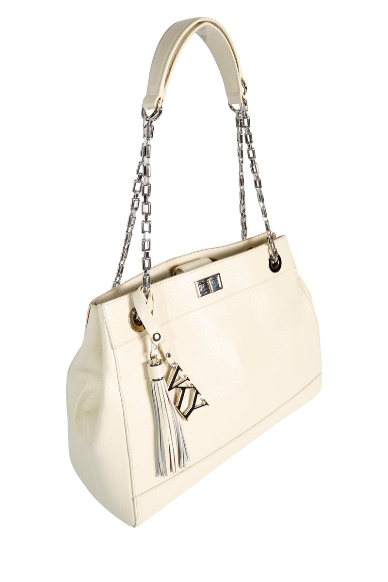 Womens VKY Leila Shoulder Classic Handbag Cream