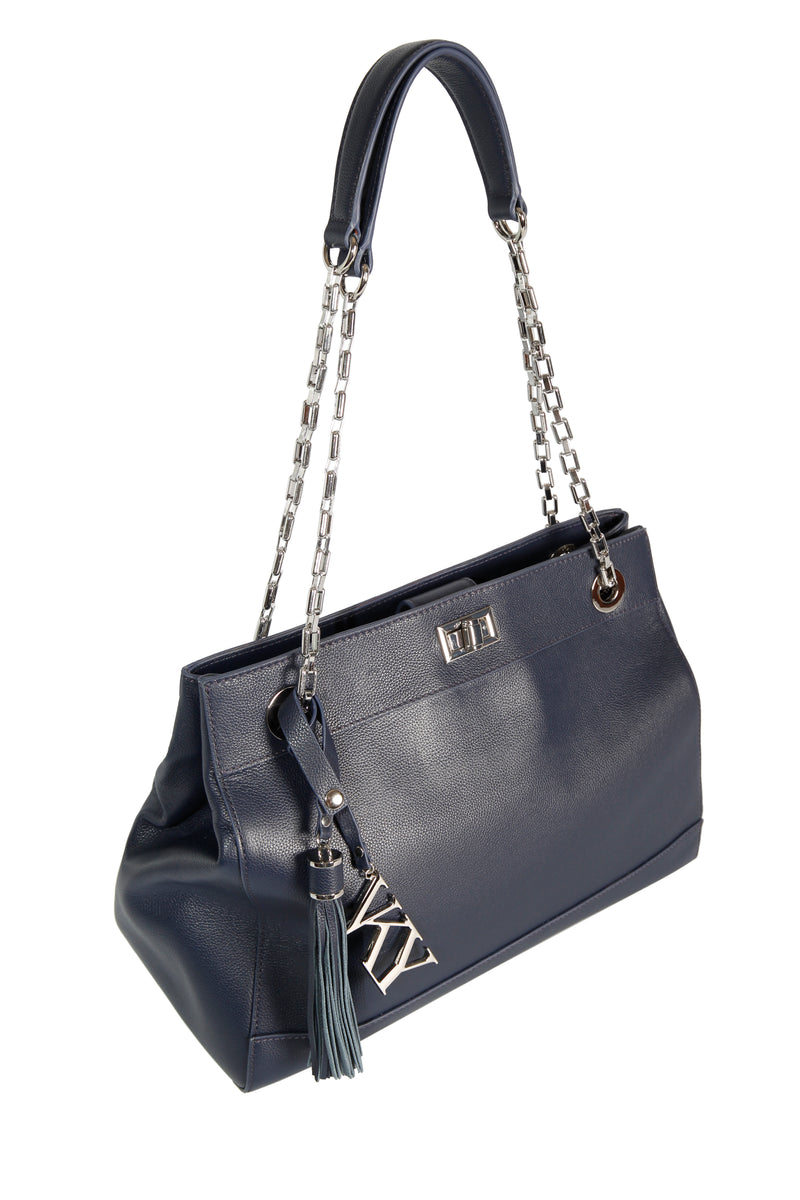 Womens VKY Leila Shoulder Classic Handbag Navy