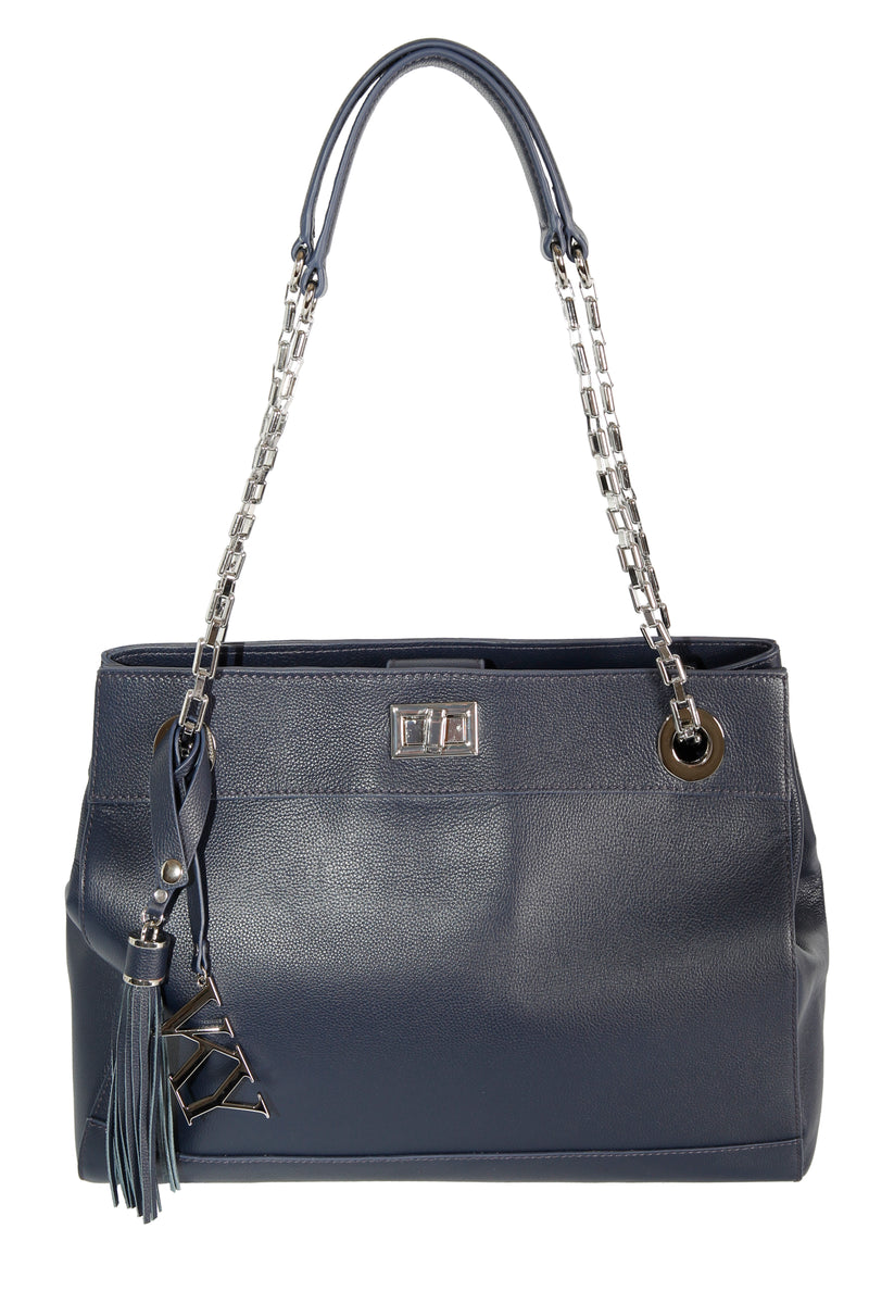 Womens VKY Leila Shoulder Classic Handbag Navy