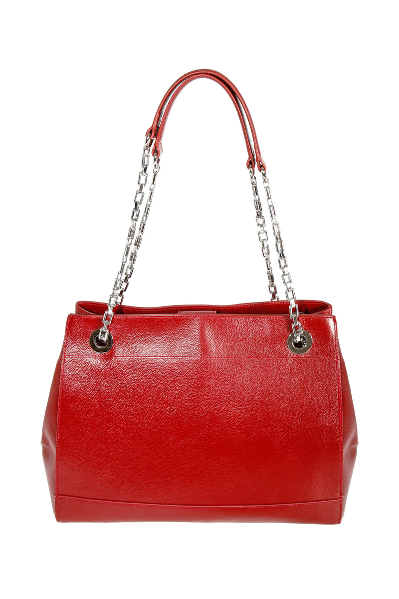 Womens VKY Leila Shoulder Classic Handbag Red