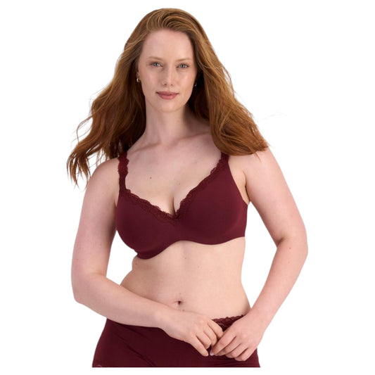 0 Womens Berlei Barely There Breathe Luxe Bra Crimson Fire