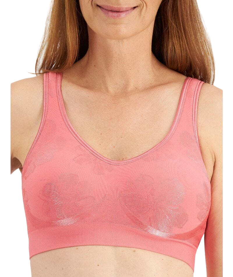 Playtex 4 Pack Comfort Revolution Wirefree Bra Pink And Almond