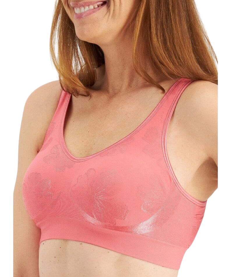 Playtex 2 Pack Comfort Revolution Wirefree Bra Pink And Almond