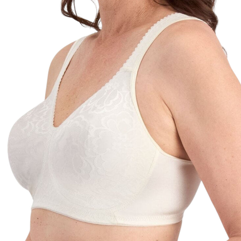 2 x Playtex 18 Hour Ultimate Lift & Support Wirefree Bra - White/ Toffee