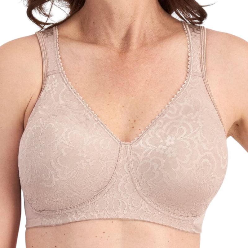 2 x Playtex 18 Hour Ultimate Lift & Support Wirefree Bra - White/ Toffee