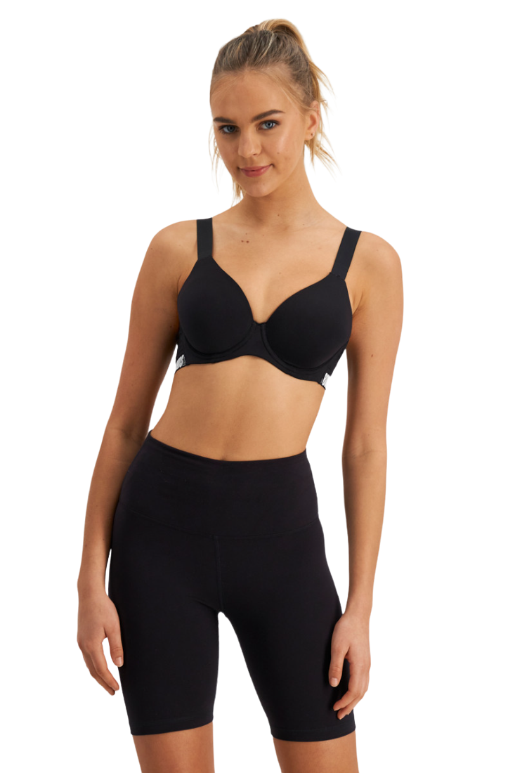 Womens Bonds X-Temp Sporty Top Underwire Bra Black