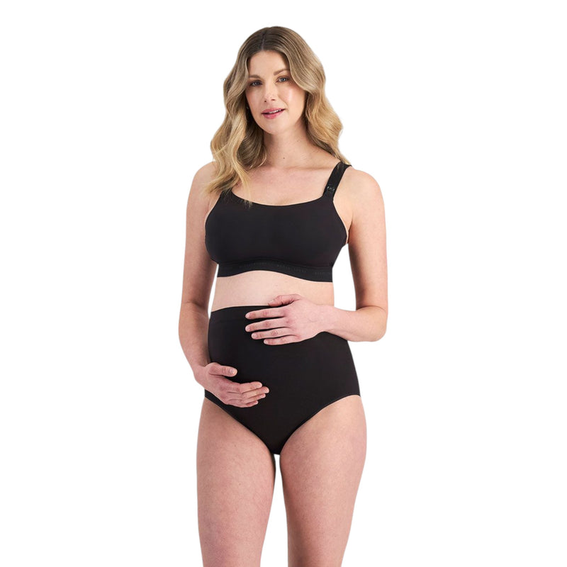 2 x Berlei Life Maternity Active Crop Black Bra