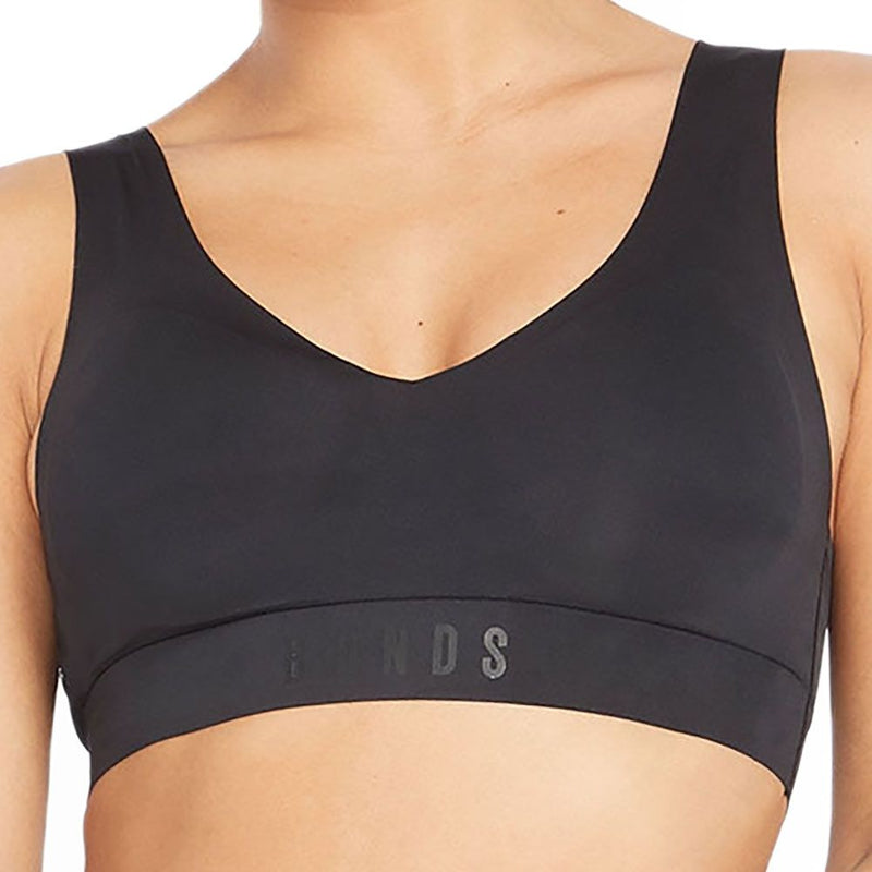 5 x Bonds Invisi Crop V-Neck Style Black Bra Yx7n