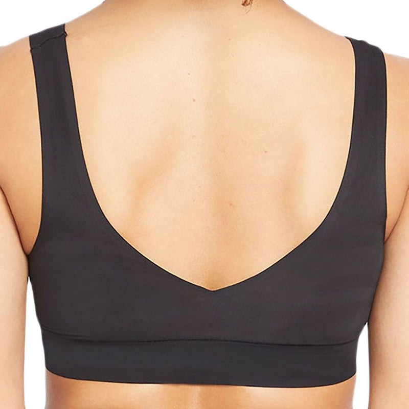 Bonds Invisi Crop V-Neck Style Black Bra Yx7n